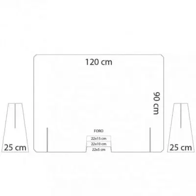 Divisorio Anti Batterico 120×90