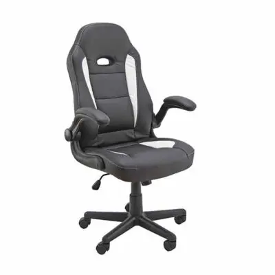 CH3 – Sedia gamer nero/bianco