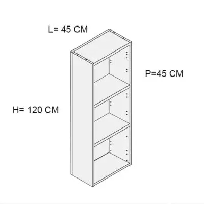 Kamos – armadio medio 120 a giorno