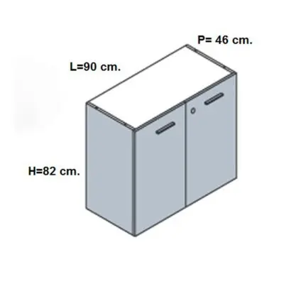 Kamos – Armadio basso con ante