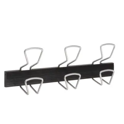 Appendiabiti da muro 3 posti – metallo/ABS
