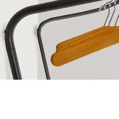 Appendiabiti da muro Alba black