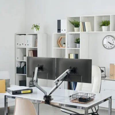 Braccio porta monitor Select Plus per 2 monitor