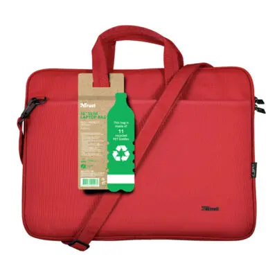 Borsa per notebook Bologna – ecocompatibile – da 16″ – rosso