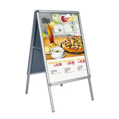 Cavalletto bifacciale – cornici a scatto – 70 x 100 cm