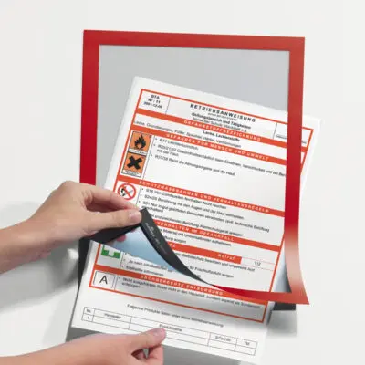 Cornice espositiva Duraframe® – A4 – 21 x 29,7 cm – rosso