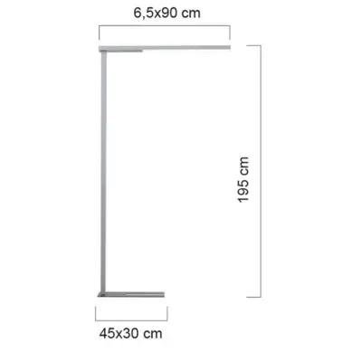 Lampada da terra Stratus – a led – alluminio