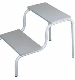 Predellino in alluminio 2 gradini