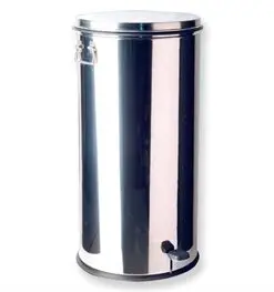 Cestino rifiuti in acciaio inox con pedale