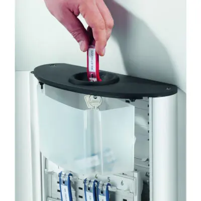 Cassetta portachiavi da parete Key Box Plus – 30,2x40x11,8 cm – 54 posti – grigio