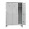 Armadio spogliatoio in metallo - 3 vani - con divisorio - 120 x 50 x 180 cm