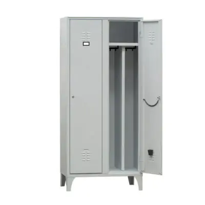 Armadio spogliatoio in metallo - 2 vani - con divisorio 100 x 50 x 180 cm